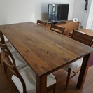 【引取のみ】広松木工ダイニングテーブルセット３年半使用