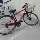 27インチ赤色の自転車を9千円で売ります。