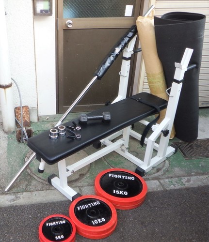 ☆ファイティングロード FIGHTINGROAD バーベルセット 60kg◇ジム代も 