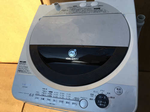 SHARP 6.0kg全自動洗濯機 Ag+イオンコート
