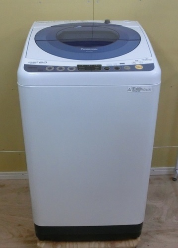 【販売終了いたしました。ありがとうございます。】パナソニック　6.0㎏　ステンレス槽　全自動洗濯機　NA-FS60H7　中古品