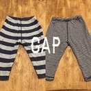 Gap ボーダーリバーシブルパンツ♪3m-6m60〜80cm