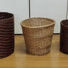 【交渉中】アジアンテイスト籐製カゴ3個セット