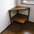 柏木工製コーナーテーブル、KASHIWA、無垢木製