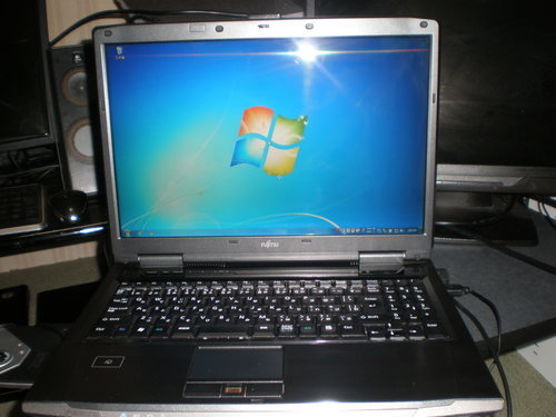 ノートパソコン FUJITSU FMV-BIBLO NF75Y Windows7 32Bit 中古