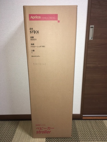 1月21日まで！ 【新品】アップリカ　スティック　2014年モデル　トゥルーレッド　Aprica STICK