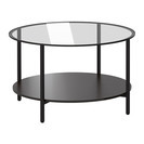 【IKEA】イケア　ガラステーブル　丸