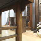 中国製中古家具　無垢板ダイニングテーブル