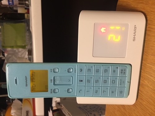 シャープ インテリアホン Jd 1cl A ブルー 箱 説明書 通電ok こたろう 鷺沼の電話 ｆａｘ 電話機 の中古あげます 譲ります ジモティーで不用品の処分