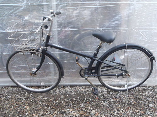 終了 Muji　ママチャリ　２６インチ　シングルギヤ　カギ新品　中古自転車　064