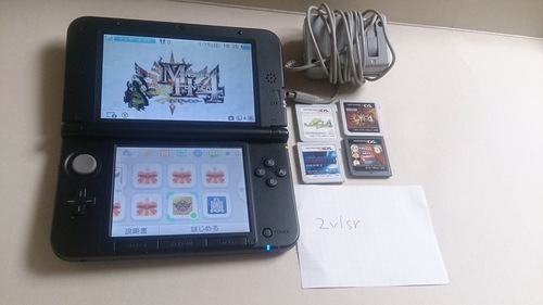 3DSLLブラック＋ソフト６本売ります