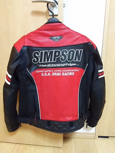 SIMPSON　シンプソン　レザージャケット　レディース　サイズWM　バイク用