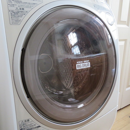 【終了】2010年製 HITACHI 日立 ビッグドラム 洗濯乾燥機 洗濯9kg/乾燥6kg 説明書付 BD-V2200L 定価263,000円