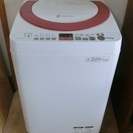 【販売終了しました。ありがとうございます。】SHARP　7.0㎏　穴無ステンレス槽　全自動洗濯機　ES-KS70N　中古品