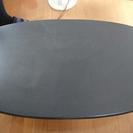 楕円テーブル ブラック