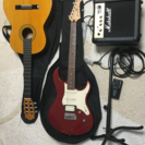 【セットで購入する方限定】エレキギター、クラシックギター、その他付属品