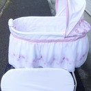 デルタチルドレン Delta Children 乳幼児用 ベビーベッド バシネット Infant's Sweet Beginnings Bassinet 花柄◆あかちゃんもすやすや
