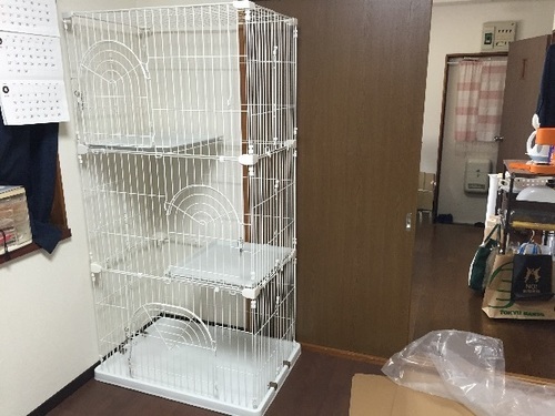 猫用ケージ(3段)