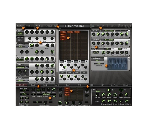 Access Virus, Roland の波形アリ！　 u-he Zebra2 VAシンセサイザー