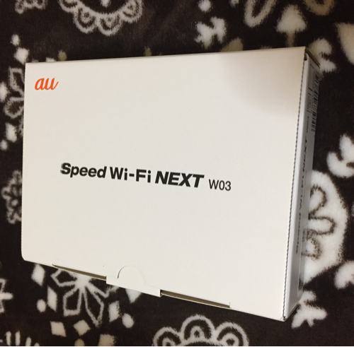 au Wi-Fi NEXT w03