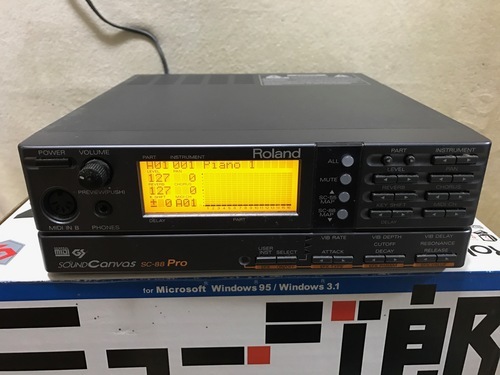Roland　MIDI GS音源　サウンドキャンバス　ＳＣ－８８Ｐｒｏ　（受付：２／３まで）