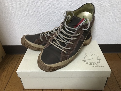 スピングルムーブ　SPINGLE MOVE SPM-284 Dark Brown　LL(27.5cm)　オロビアンコ×ローカットスピングル