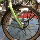 1台限り！処分価格！パナソニックアルミ折りたたみ自転車 ビーンズハウス(グリーン)
