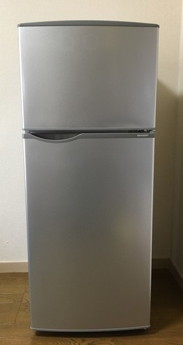 シャープ 冷蔵庫 118L 2015年 2ドア シルバー SJ-H12Y