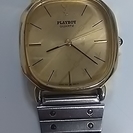 ★　プレイボーイ　PLAYBOY　メンズ時計　金色　中古　★