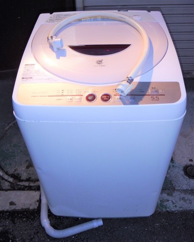☆\tシャープ SHARP ES-FG55H 5.5kg Ag+イオンコート 送風乾燥全自動洗濯機