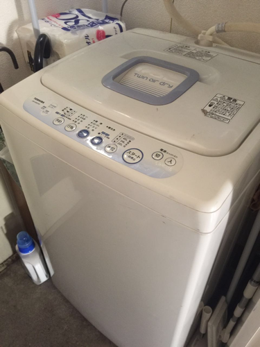 TOSHIBA AW-42SC簡易乾燥機能付洗濯機 4.2kg