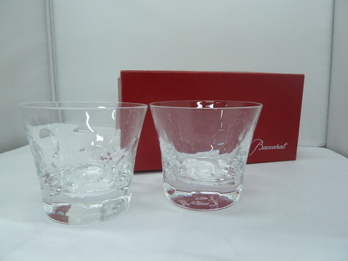 バカラ　ベルーガ　オールドファッション　ペアカップ　中古