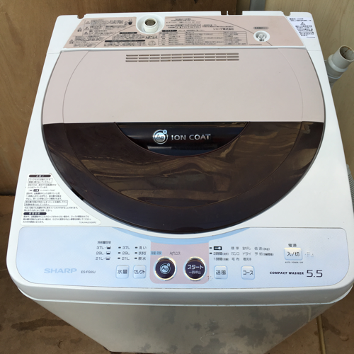SHARP 5.5kg乾燥機能付洗濯機 2009年製