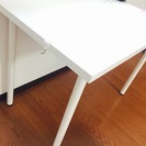 IKEA製ホワイト塗装のシンプルなデスク