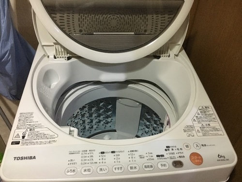 交渉中 TOSHIBA洗濯機 3月末までに引き取れる方