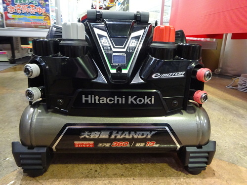引取限定 日立 HITACHI 高圧エアコンプレッサEC1245H2 釘打ち機用
