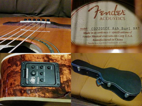 ☆Fender アコースティックギター エレアコ アコギ ハードケース付