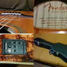 fender エレアコ　ハードケース付 ☆Fender アコースティックギター エレアコ アコギ ハードケース付