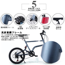 新品！ SAIFEIミニベロSF-07 通勤通学におしゃれで人気　20インチ 格安 小径自転車 3色 シマノ7段変速　鍵・ライト・携帯工具付き　自社保証 