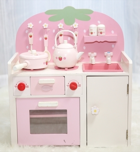 【ご連絡中】マザーガーデン　野イチゴキッチン　ピンク　おままごとセット　完動品