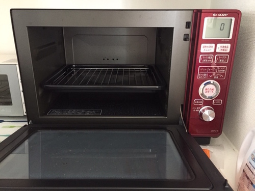 シャープ 電子オーブン・レンジ (1000W 赤）