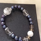 天然淡水本真珠【ホワイトターコイズ水晶】ブレスレット