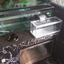 水槽台木製黒大理石調900