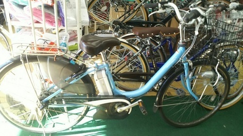中古車出ました！　YAMAHA　PAS　ナチュラT　ブルー　26インチ　　電動アシスト自転車  即お渡しOK　値下げしました。