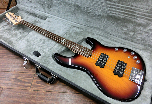ESP エレキベース E-Ⅱ AP-4 タバコサンバースト 4弦 ハードケース付き 美品（Y）