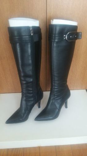 [価格交渉承ります！] ダイアナ 本革 ロングブーツ 22.5cm ブラック