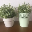 観葉植物（造花）二個セット