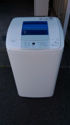 美品 2016年製 ハイアール 全自動洗濯機 JW-K50LE 5.0Kg 白色