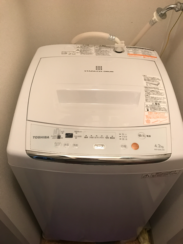 洗濯機！美品！TOSHIBA製！AW-42ML(W)
