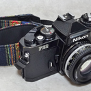 美品のNikon FE2 レンズ二本とモータードライブ付き 動作品